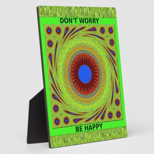 Mach dir keine Sorgen, wenn du glücklich bist. Fotoplatte (Seite)