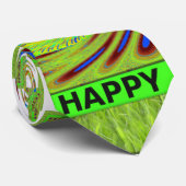 Mach dir keine Sorgen, wenn du glücklich bist. Krawatte (Gerollt)