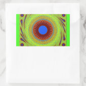 Mach dir keine Sorgen, wenn du glücklich bist. Rechteckiger Aufkleber (Tasche)