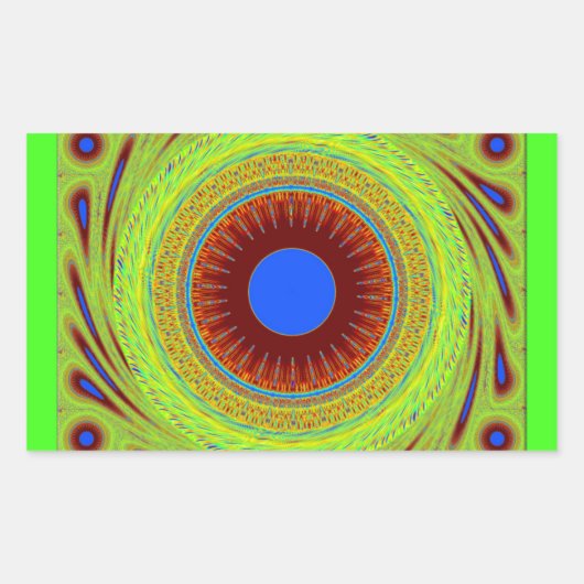 Mach dir keine Sorgen, wenn du glücklich bist. Rechteckiger Aufkleber (Vorderseite)