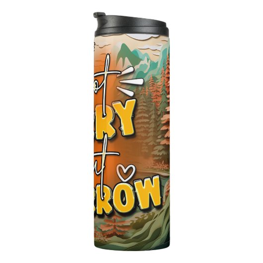 Mach dir morgen keine Sorgen Thermosbecher (Nach rechts gedreht)