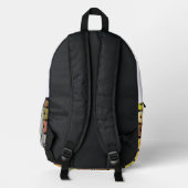 Mach dir Sorgen, sei glücklich! Bedruckter Rucksack (Rückseite)
