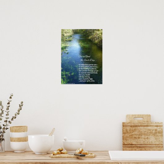 Mach dir Zeit für dich selbst... Poster (Küche)