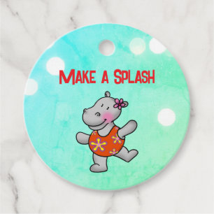 Mach einen großen Auftritt Hippopotamus Geburtstag Geschenkanhänger
