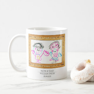 Mach einen Schatz aus dem Kunstwerk deines Kindes  Kaffeetasse