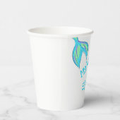 Mach einen Splash! Babyblau Pappbecher (Rechts)