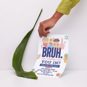 Mach einen Splash! Bruh-tastic Pool Party für die  Einladung