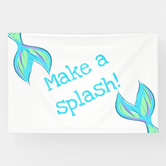 Mach einen Splash! Mermaid Banner (Horizontal)