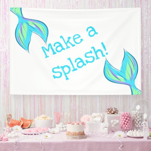 Mach einen Splash! Mermaid Banner (Party)