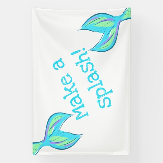 Mach einen Splash! Mermaid Banner (Vertikal)