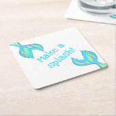 Mach einen Splash! Mermaid Paper Untersetzer (angewinkelt)