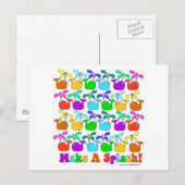 Mach einen Spritzer Postkarte (Vorne/Hinten)