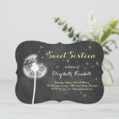 Mach einen Wunsch!Einladung 16 . Geburtstag Einladung (Stehend Vorderseite)