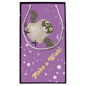 Mach einen Wunsch! Eule Kleine Geschenktüte (Rückseite)
