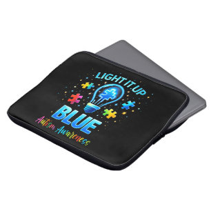 Mach es Blau Autistische Autismuserkennung Laptopschutzhülle