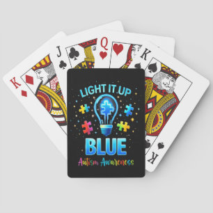 Mach es Blau Autistische Autismuserkennung Spielkarten