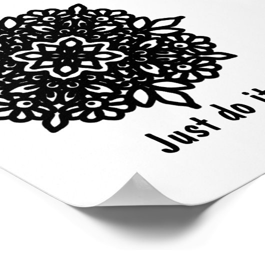 Mach es einfach. Drucken, Werteplakatpapier (Matte Poster (Ecke)