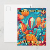 Mach es episch! postkarte (Vorne/Hinten)