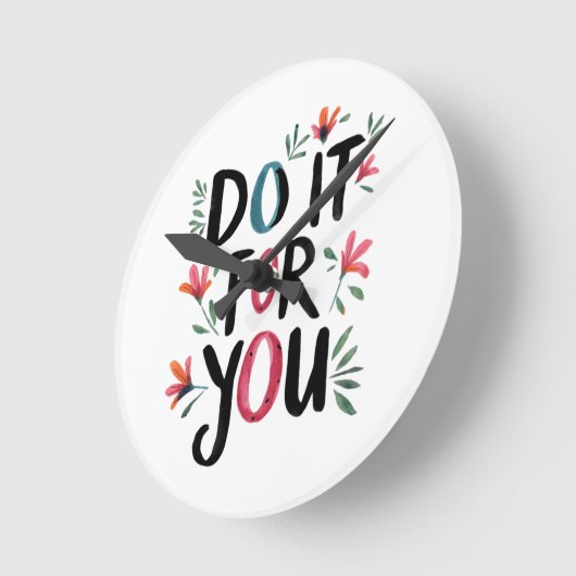 Mach es für dich runde wanduhr (Winkel)