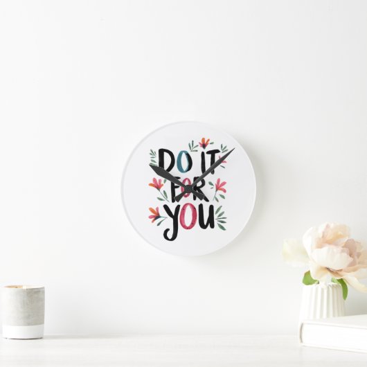 Mach es für dich runde wanduhr (Zuhause)