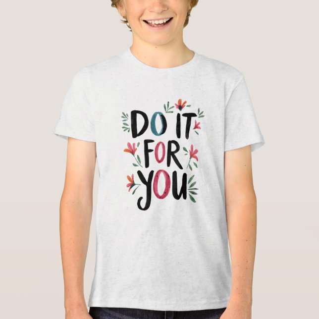 Mach es für dich Tri-Blend shirt (Vorderseite)