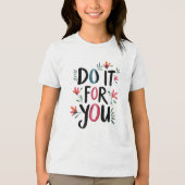 Mach es für dich Tri-Blend shirt (Vorderseite)