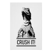 Mach es kaputt! Motivierend Text | Lizard Poster (Vorderseite)