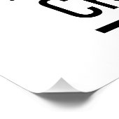 Mach es kaputt! Motivierend Text | Lizard Poster (Ecke)