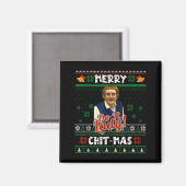 Mach es lustig Chit-mas Weihnachts-Meme  Magnet (Vorderseite/Rückseite)