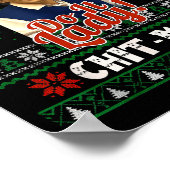 Mach es lustig Chit-mas Weihnachts-Meme Poster (Ecke)