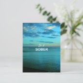 Mach es nüchtern postkarte (Stehend Vorderseite)