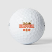 Mach es Retro-Stil Golfball (Vorderseite)