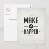 Mach es wahr - Postkarte (Vorne/Hinten)