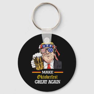 Mach es wieder großartig Lustiger Trump Oktober Pr Schlüsselanhänger
