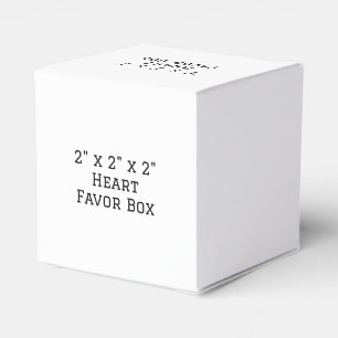 Mach es zu deinem eigenen 2" x 2" x 2" Herz Gesche Geschenkschachtel