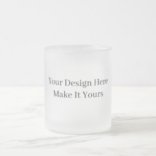 Mach es zu deinem eigenen frostigen Glasmug 10 oz Mattglastasse