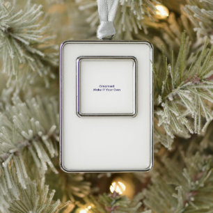Mach es zu deinem Eigenen Rahmen-Ornament Silber