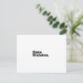 Mach Fehler. Postkarte (Stehend Vorderseite)