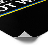 Mach Frieden, nicht Krieg - Steht mit der Ukraine Poster (Ecke)