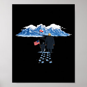 Mach Grönland wieder groß Penguin Trump, Trump Pe Poster