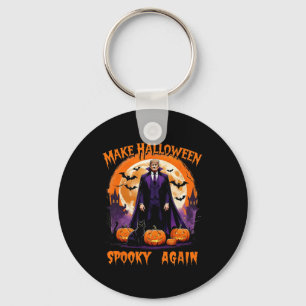 Mach Halloween wieder gruselig Lustiger Trump Hall Schlüsselanhänger