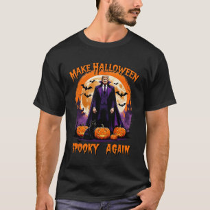 Mach Halloween wieder gruselig Lustiger Trump Hall T-Shirt
