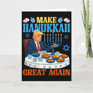 Mach Hanukkah wieder groß Trump Menora Chanukka P Karte
