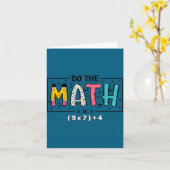 Mach Hemd Math 67 Mathelehrer Six Karte (Gelbe Blume)