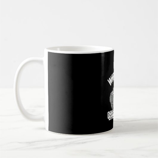 Mach Holzhäcksler wieder großartig Kaffeetasse (Links)