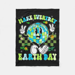 Mach jeden Tag zum Tag der Erde Planet Friedenszei Fleecedecke