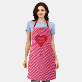 Mach jedes Essen romantisch - Personalisierte Herz Schürze (Getragen)