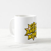 Mach Jetzt Weiter Kaffeetasse (Vorderseite Links)