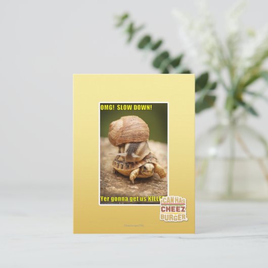 MACH! Langsam! Postkarte (Stehend Vorderseite)