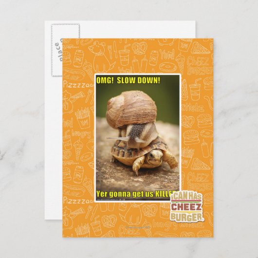 MACH! Langsam! Postkarte (Vorne/Hinten)